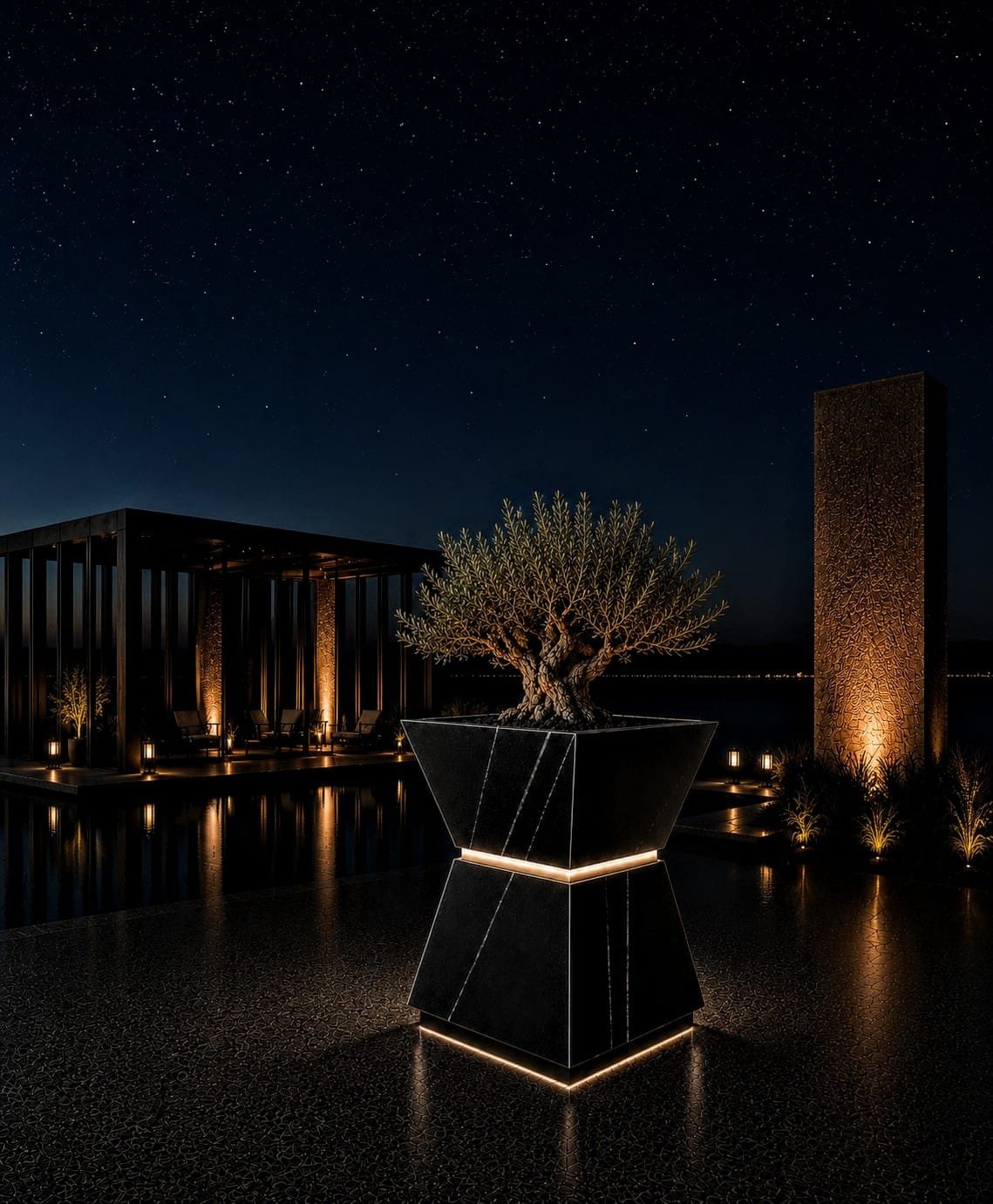 DARK MATTER luxury ceramic vase